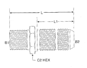 JIC x Pipe Male Bulkhead 2706 Series