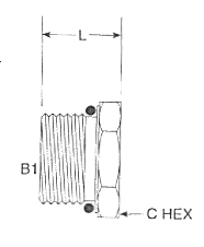 Male O-Ring Boss Plug 6408 Series