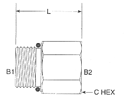 Male O-Ring x Female O-Ring 6410 Series